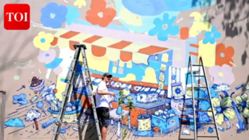 French Artist Creates Mural at LSR's Wall Art Festival Celebrating Women's Voices