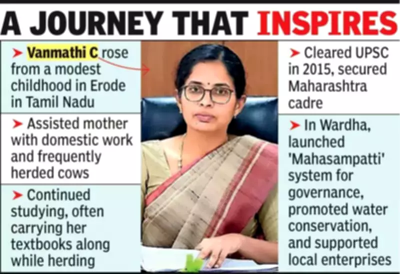 From Cattle Herder to Collector: Vanmathi C's Journey of Perseverance in Wardha