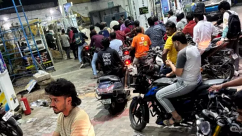Fuel Shortage Fears Trigger Panic Buying in Tamil Nadu, Long Queues Reported