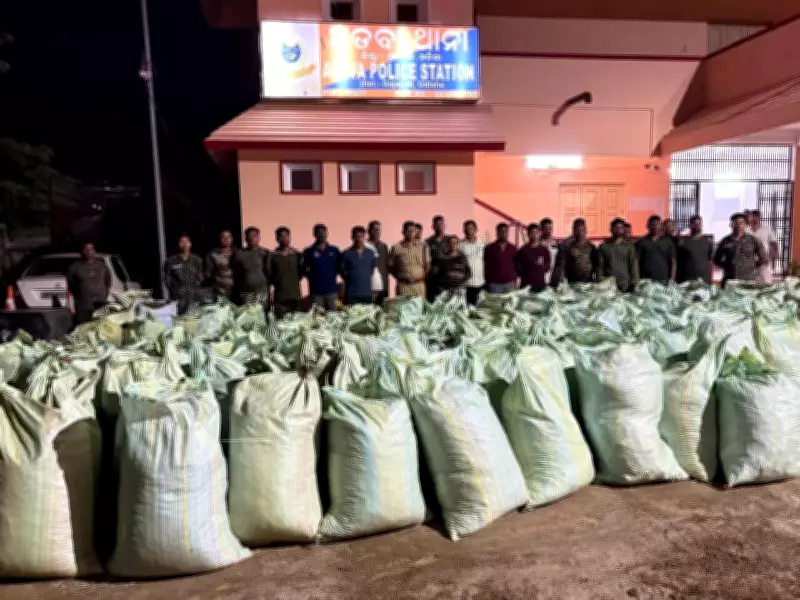 Gajapati Police Seize Over 4 Tonnes of Ganja Worth Rs 4 Crore in Major Drug Bust
