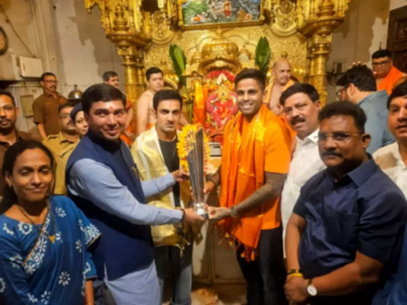 Gautam Gambhir and Suryakumar Yadav Visit Siddhivinayak Temple After T20 World Cup Win