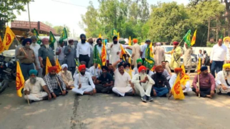 Ghanauli Residents Block Ropar-Nalagarh Road in Protest Over Himachal Entry Tax Hike
