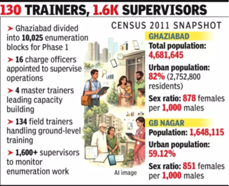 Ghaziabad and Noida Gear Up for Digital Census 2027 with House Listing from May 22