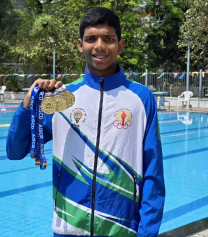 Goan Deaf Swimmer Aahil Sheikh Wins Four Golds, Sets Two National Records