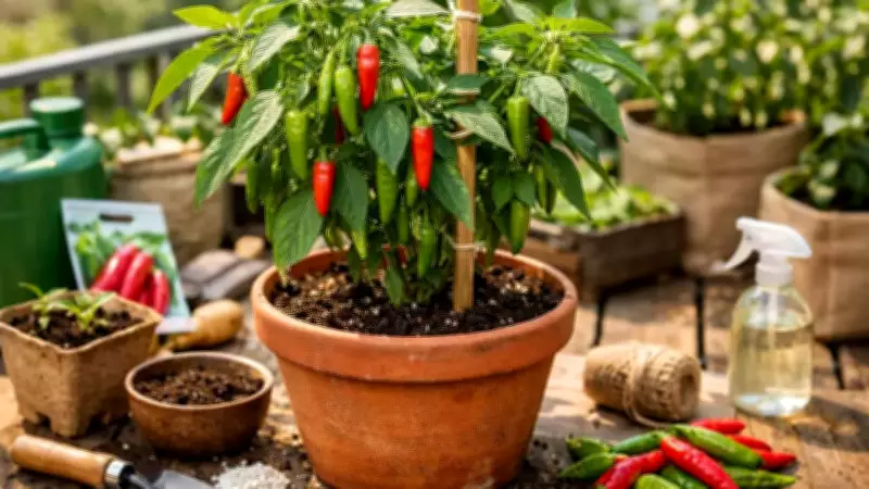 Grow Fresh Chillies at Home Easily: A Beginner's Guide to Balcony Gardening