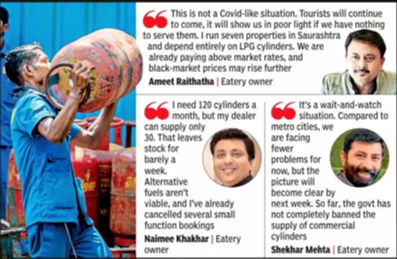 Gujarat Hospitality Sector Crippled by Severe Commercial LPG Cylinder Shortage