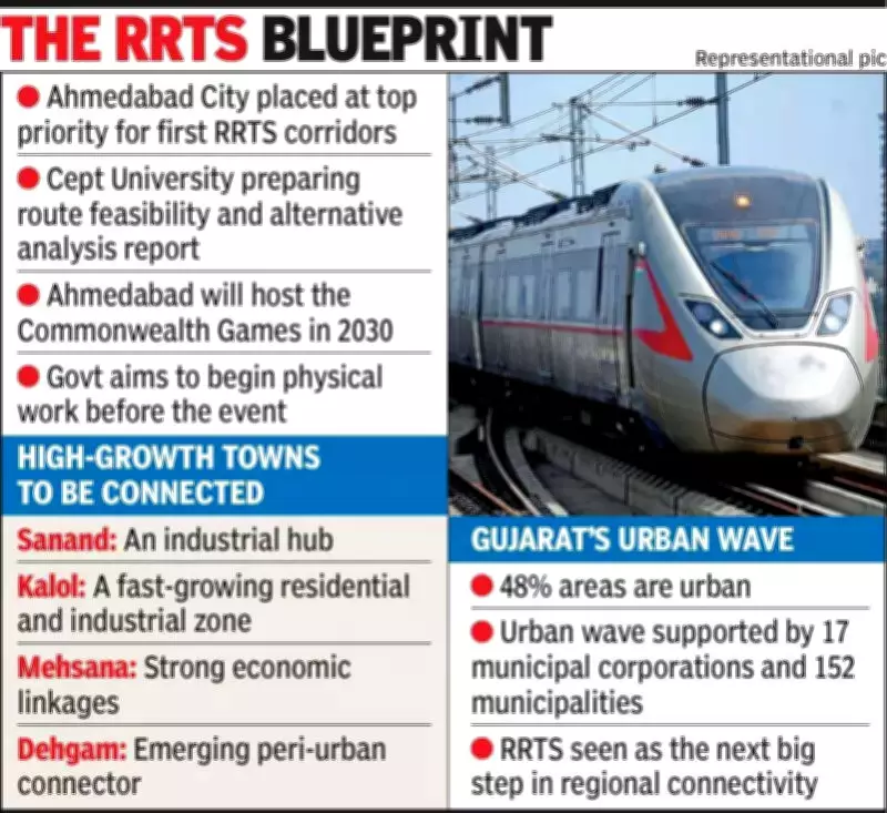 Gujarat Plans Major RRTS Network to Link Ahmedabad, Surat, Rajkot, Vadodara