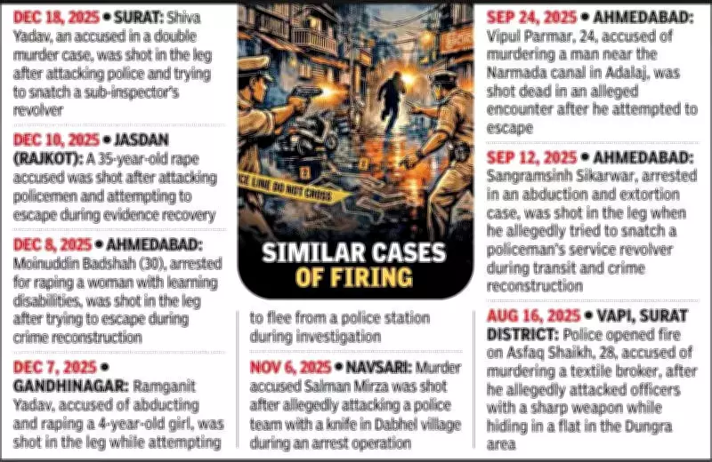 Gujarat Police Shoot Accused in GujCTOC Case During Escape Attempt in Aravalli