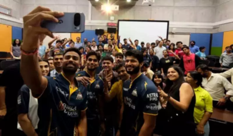 Gujarat Titans Stars Engage IIM Ahmedabad Students in Inspiring Cricket Chat