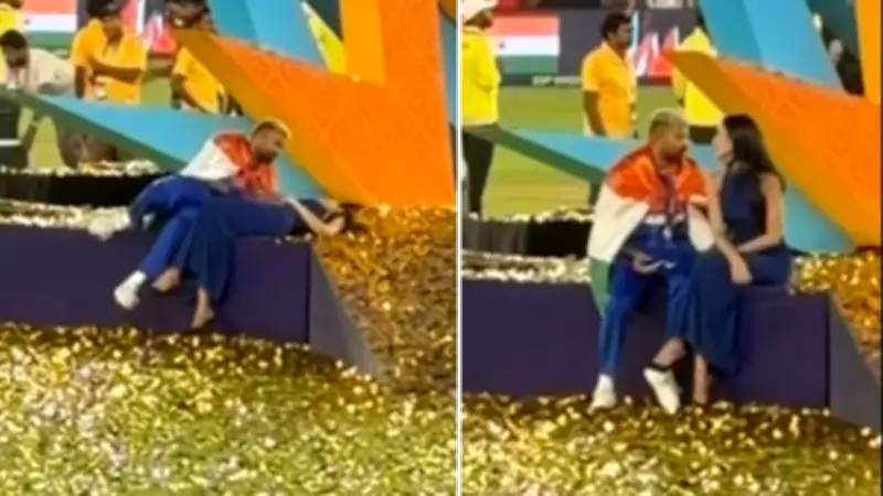 Hardik Pandya and Mahieka's Intimate Field Moment After T20 World Cup Win Captivates Fans