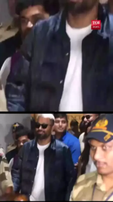 Hardik Pandya Spotted at Mumbai Airport with Girlfriend Mahieka Sharma