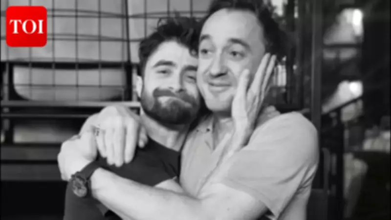 Harry Potter Stars Daniel Radcliffe and Tom Felton Reunite Backstage on Broadway