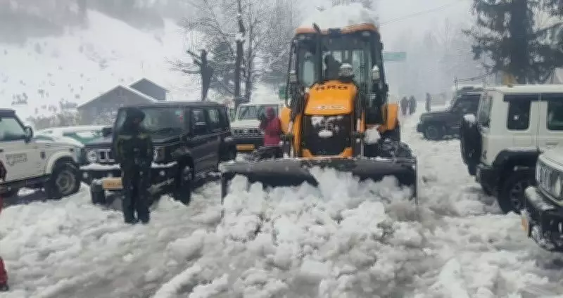Heavy Snowfall Cripples Lahaul-Spiti, Disrupts Life and Transport