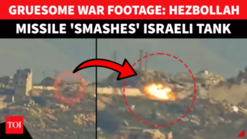 Hezbollah Releases First Combat Video of Missile Strike on Israeli Merkava Tank