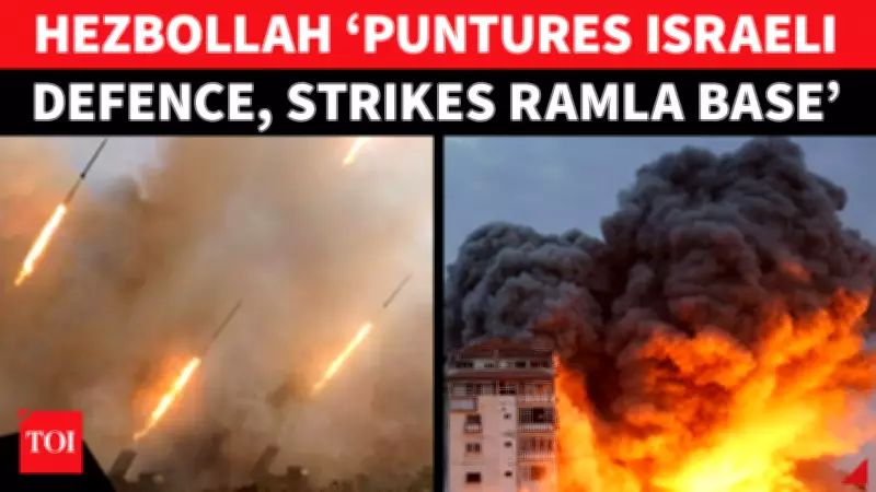 Hezbollah Video Shows Attack on Ramla Base Near Tel Aviv; Israel on High Alert