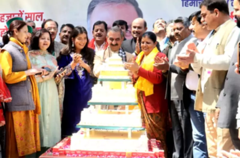 Himachal CM Sukhu's 62nd Birthday Marked by Drone Flower Shower and Economic Revival Pledge