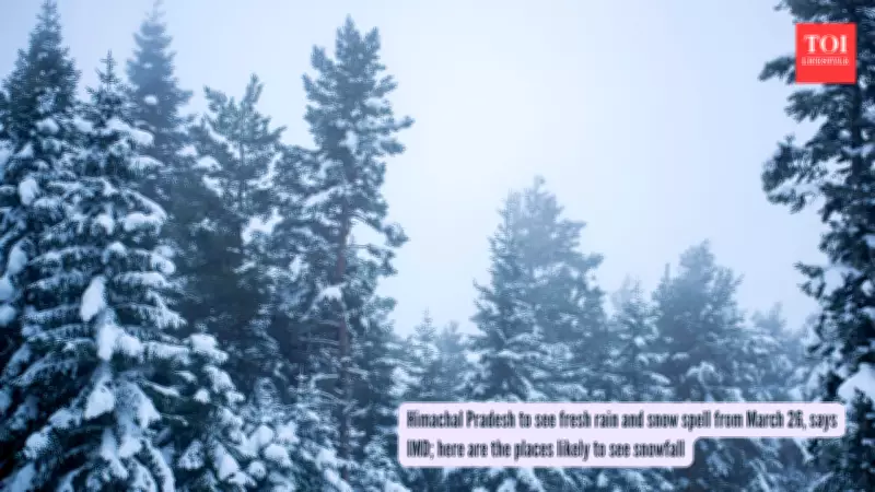 Himachal Pradesh Braces for Fresh Weather Disturbance with Rain, Snow, and Gusty Winds