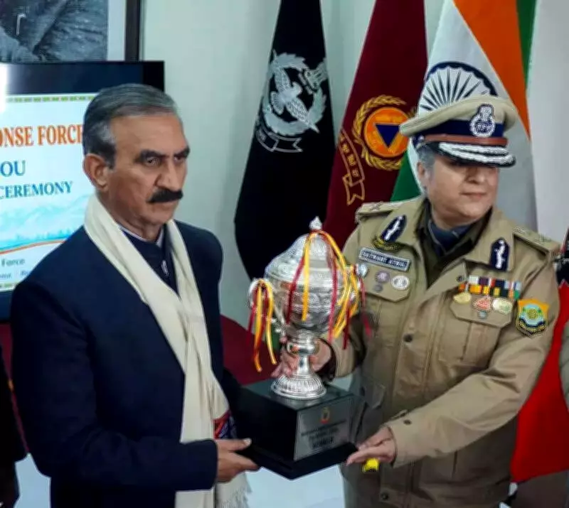 Himachal's SDRF Clinches National Rescue Title Again, CM Lauds Team