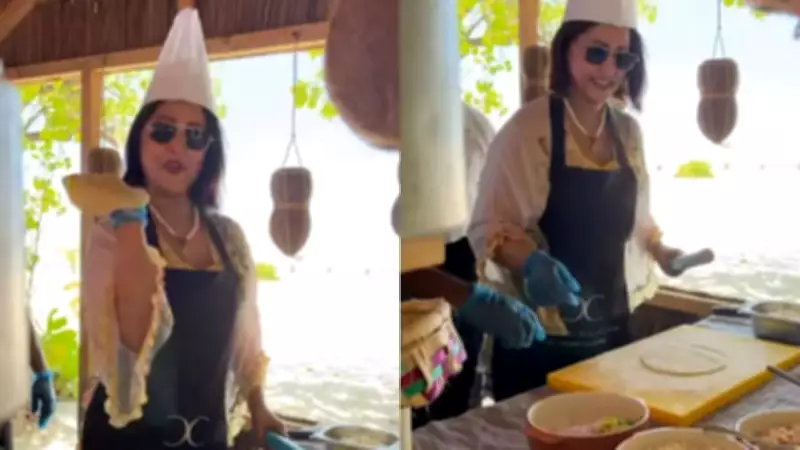 Hina Khan Showcases Culinary Skills During Luxurious Maldives Getaway