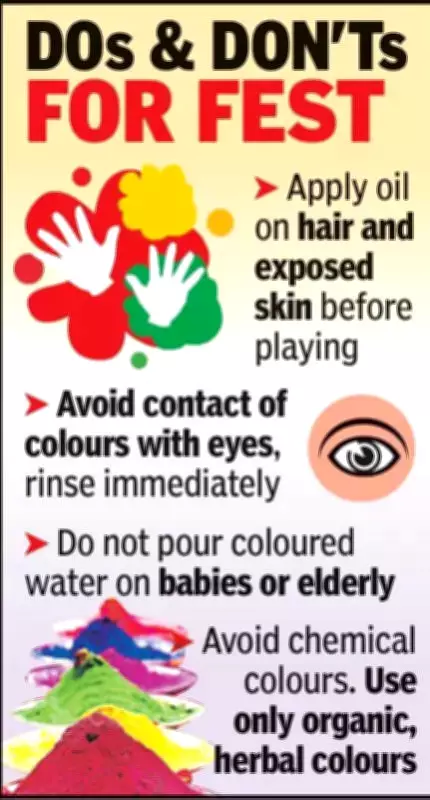 Holi Celebrations Bring Joy but Also Health Risks, Doctors Warn