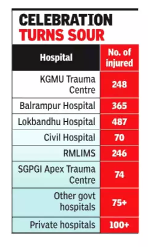 Holi Celebrations in Lucknow Leave Over 800 Injured, 300 Seriously