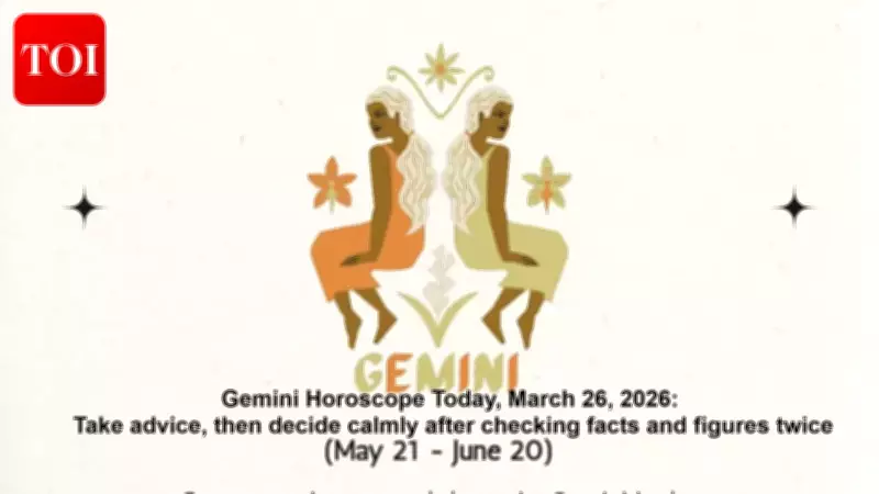 Horoscope Today: Astrological Forecast for March 26, 2026 - Luck and Caution