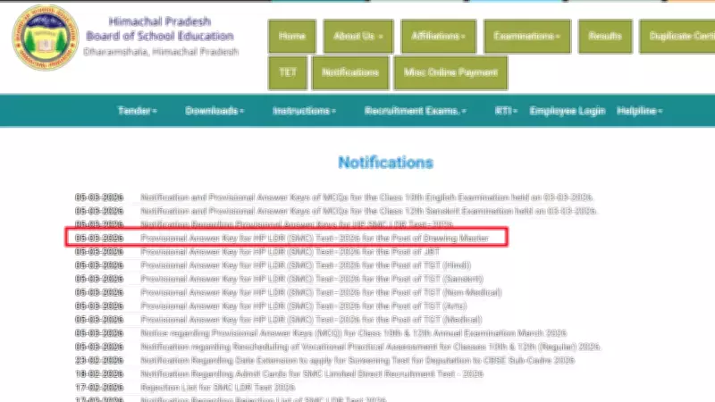 HPBSE Releases SMC-LDR Test 2026 Answer Keys, Sets Objection Deadline