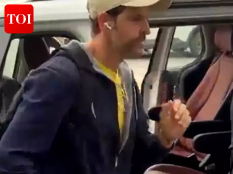Hrithik Roshan's Dehradun Departure: Airport Style and Fan Moments