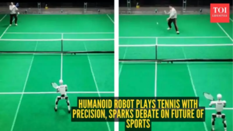 Humanoid Robot Plays Tennis in Viral Video, Sparks Future of Sports Debate