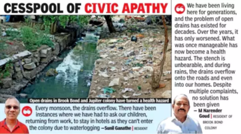 Hyderabad Colonies Face Health Crisis Due to Decades of Drain Neglect