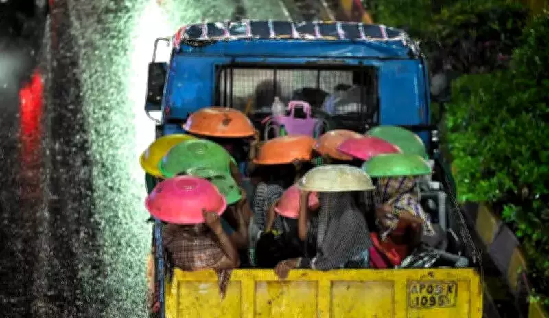 Hyderabad Evening Rain Causes Traffic Chaos, 14 Trees Fall in IT Corridor