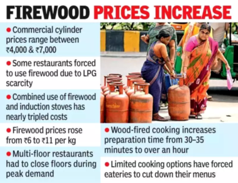 Hyderabad Restaurants Face 40-45% Losses Amid LPG Shortage, Turn to Firewood