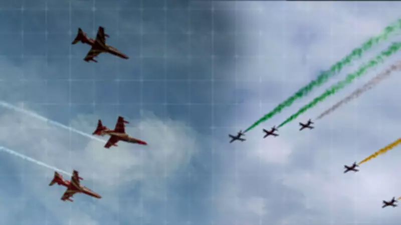 IAF's Surya Kiran Team Showcases Air Power in Spectacular Chandigarh Air Show