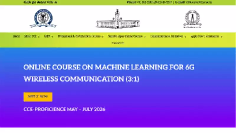 IISc Launches Online Machine Learning Course for 6G Wireless Communication
