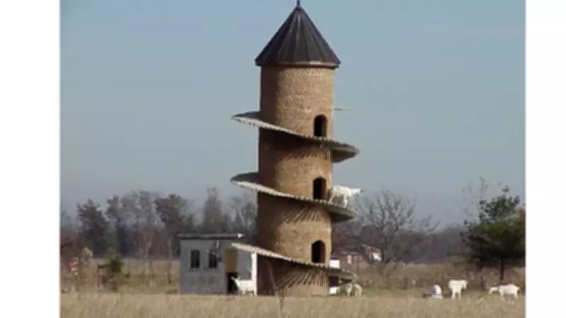 Illinois Goat Tower: A 31-Foot Brick Marvel That Blends Farm Innovation with Animal Welfare