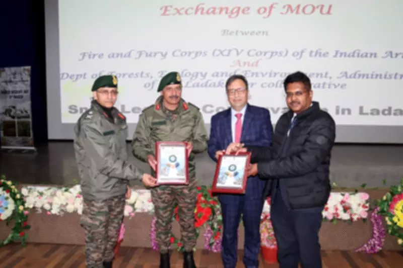 Indian Army and Ladakh Administration Unite for Snow Leopard Conservation