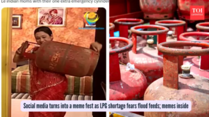 India's LPG Shortage Fears Spark Social Media Meme Fest Amid US-Iran Tensions