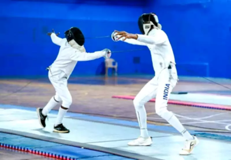 India's Top Sabre Fencers Train Intensely at SAI's Patiala Centre Ahead of Asian Championships