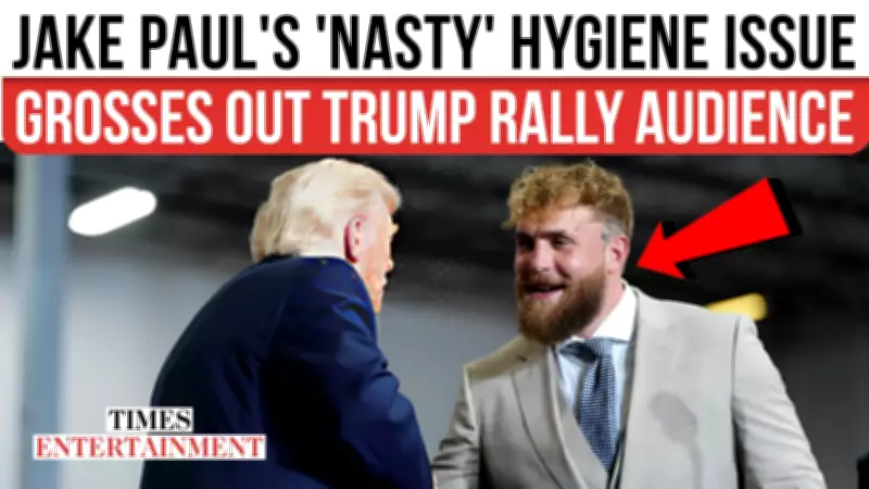 Internet Mocks Jake Paul's Sweat-Stained Appearance at Trump Rally