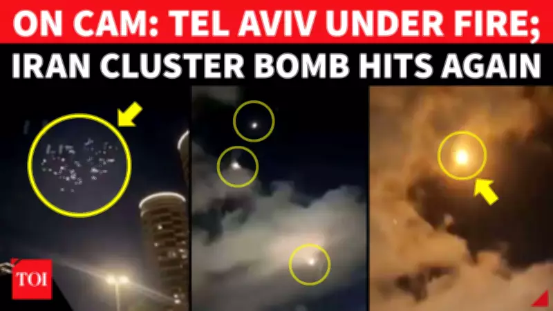 Iran Launches Cluster Missile Barrage on Tel Aviv, Forcing Residents into Bunkers
