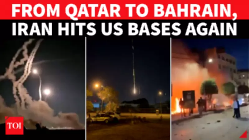 Iran Launches Major Missile and Drone Strikes on U.S. Military Bases Across Middle East