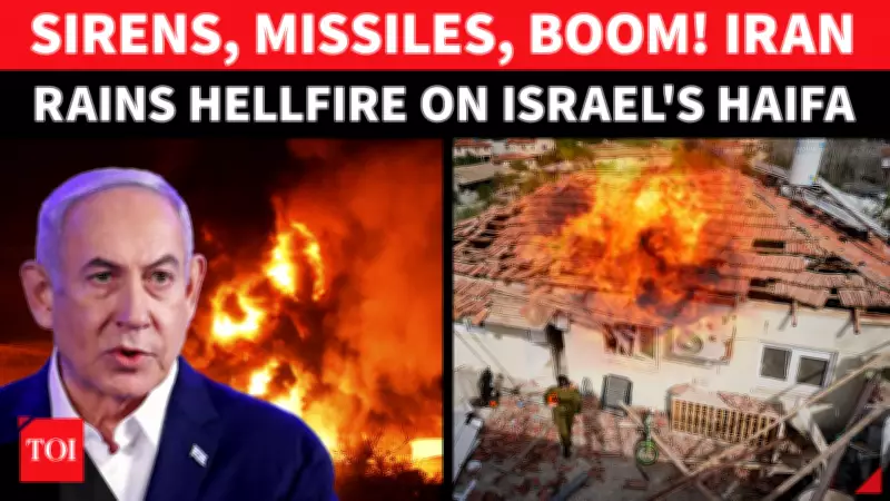 Iran Launches Major Missile Barrage on Israel; Haifa Reports Heavy Damage