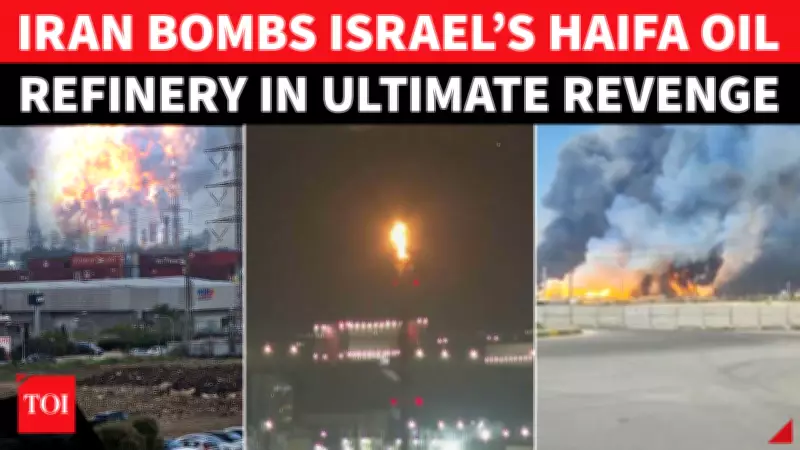 Iran Launches Missile Barrage on Haifa Oil Refinery, Escalating Regional Conflict