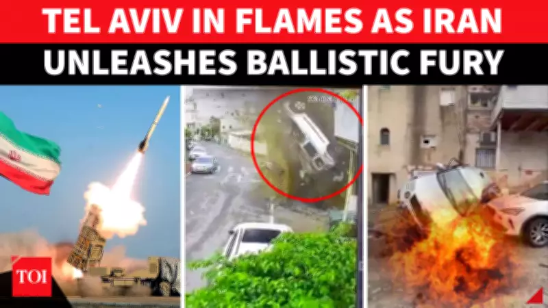 Iran Launches Missile Barrage on Tel Aviv and Central Israel, Causing Casualties