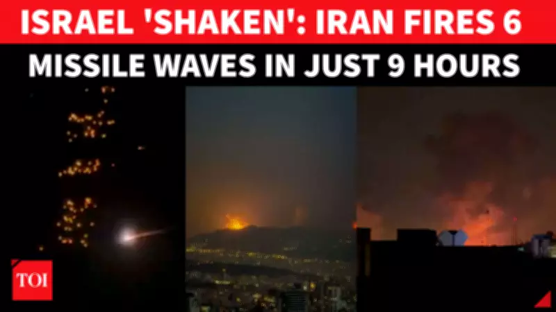 Iran Launches Sixth Missile Barrage on Israel Within Hours; IDF Scrambles