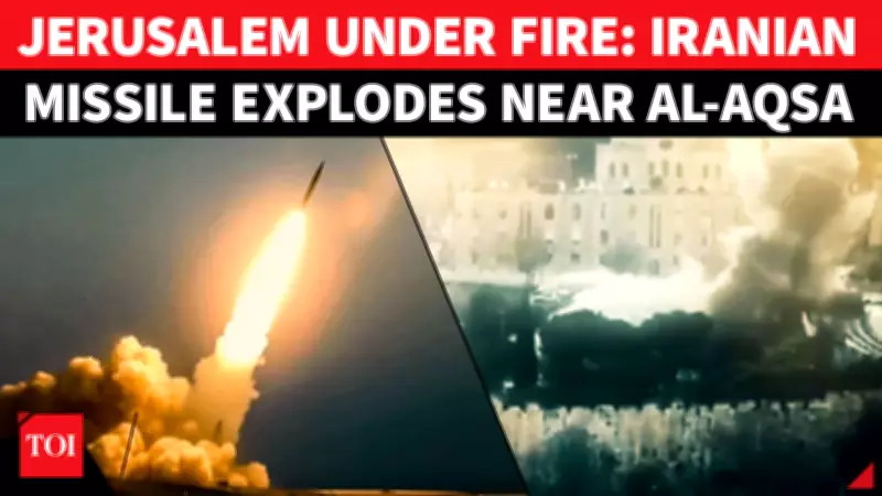Iran Missile Debris Hits Jerusalem Near Al-Aqsa Mosque, Haifa Warehouse Ablaze