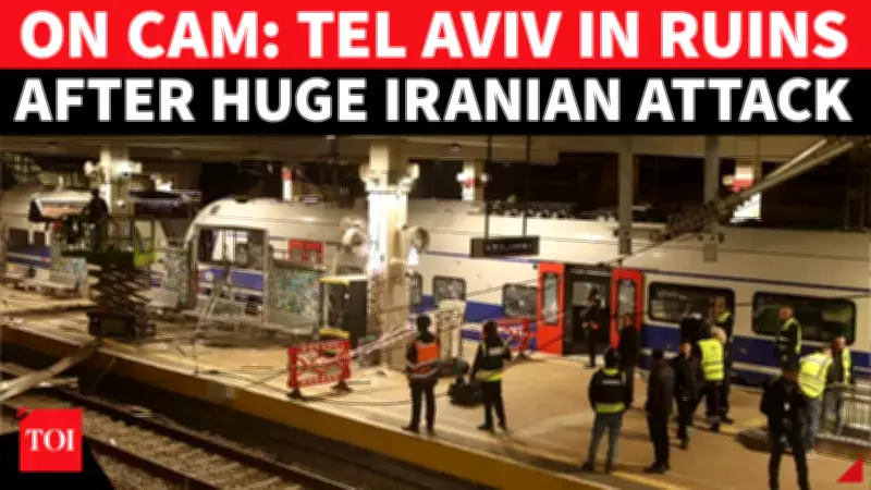 Iran Missile Strike Cripples Tel Aviv Rail Hub, Halts National Train Services