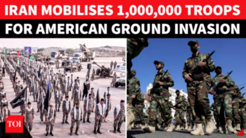 Iran Mobilizes One Million Troops Amid Fears of US Ground Invasion