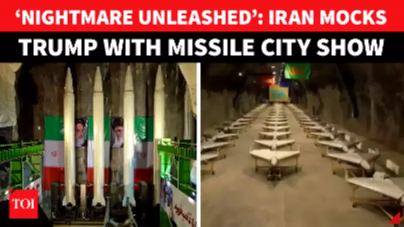 Iran Unveils Secret Underground Missile City in Defiant Military Showcase