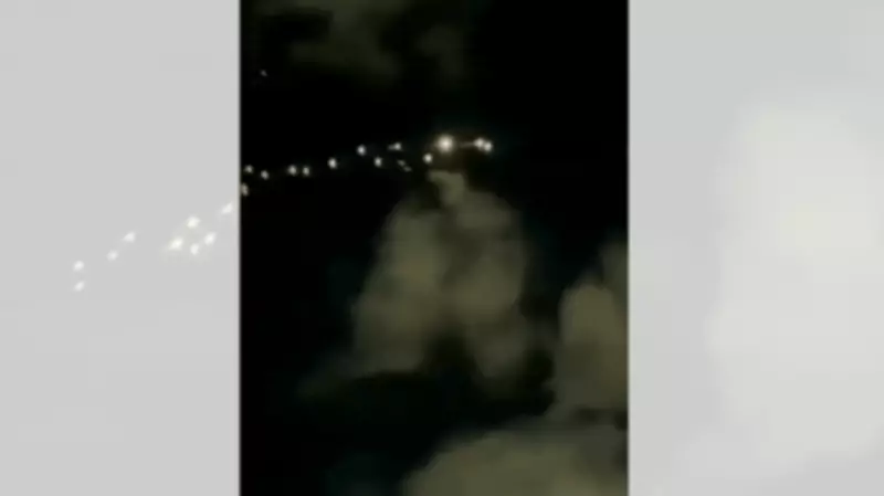 Iranian Cluster Bomb Attack on Israel: Video Shows Submunitions Raining Down